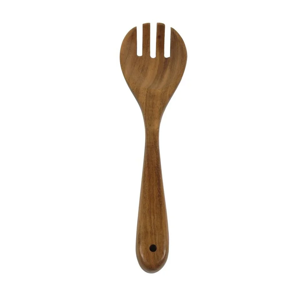 Oussum Cooking Kitchen Utensils Wood 6 Spoons Set Acacia Wooden Spoons & Holder
